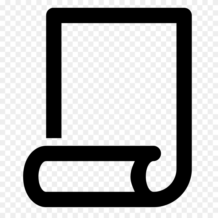 1600x1600 Paper Icon - Rectangle PNG