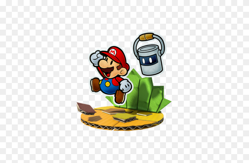 360x490 Paper Mario Color Splash Para Wii U - Mario Png