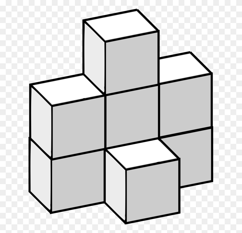 641x750 Бумага Оригами Математика Куб Заусенец Головоломка - Кусок Бумаги Клипарт