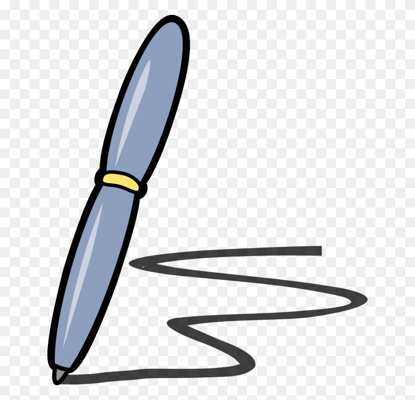 648x749 Paper Pens Drawing Cartoon Animation - Pens And Pencils Clipart