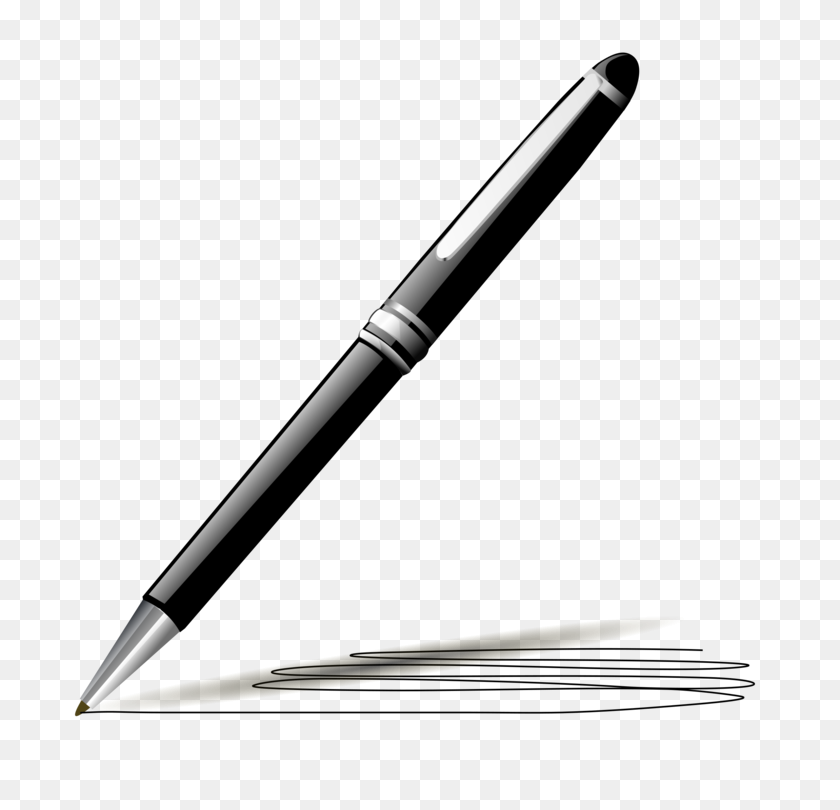 750x750 Бумажные Ручки Шариковая Ручка Для Письма Гусиное Перо - Написание На Бумаге Клипарт
