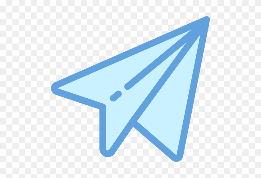 512x512 Paper Plane - Бумажный Самолетик Клипарт