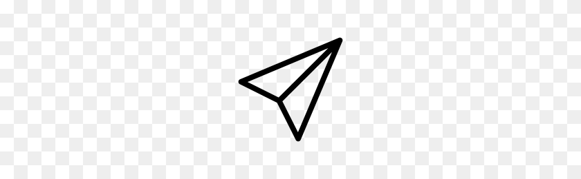 200x200 Paper Plane Icons Noun Project - Paper Airplane PNG