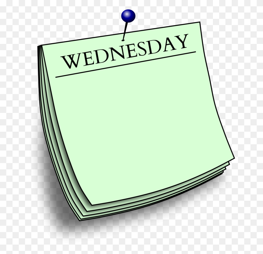 662x750 Paper Post It Note Logo Brand Wednesday - Tuesday Clipart