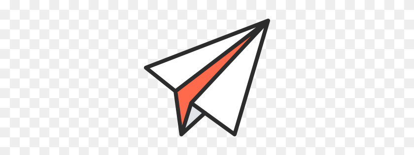 Paper Rocket Icon Outline Filled - Rocket Icon PNG