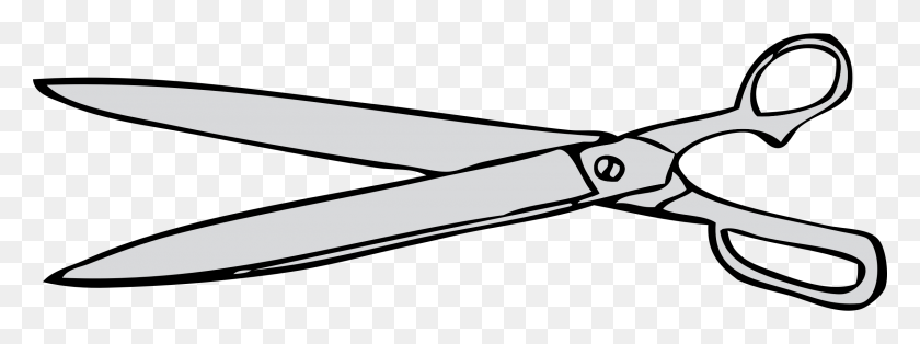 2400x782 Paper Shears Icons Png - Shears PNG