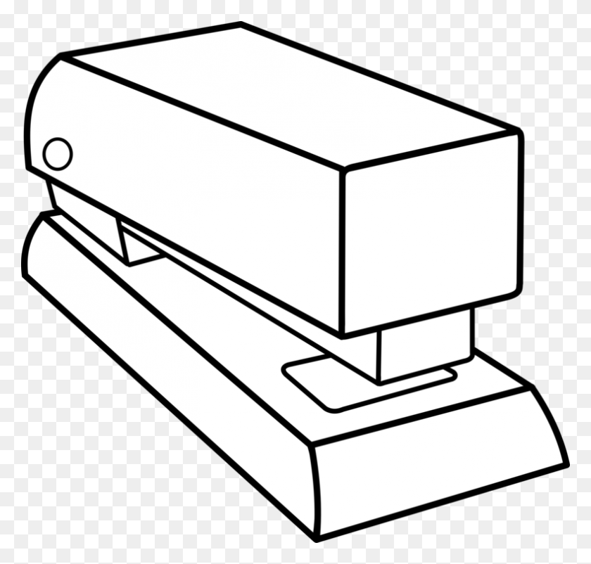 788x750 Paper Stapler Drawing Staple Gun - Paper Chain Clipart