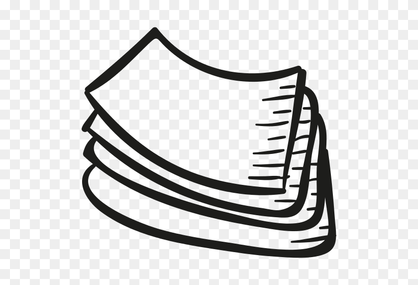 512x512 Papers Png Icon - Stack Of Papers PNG