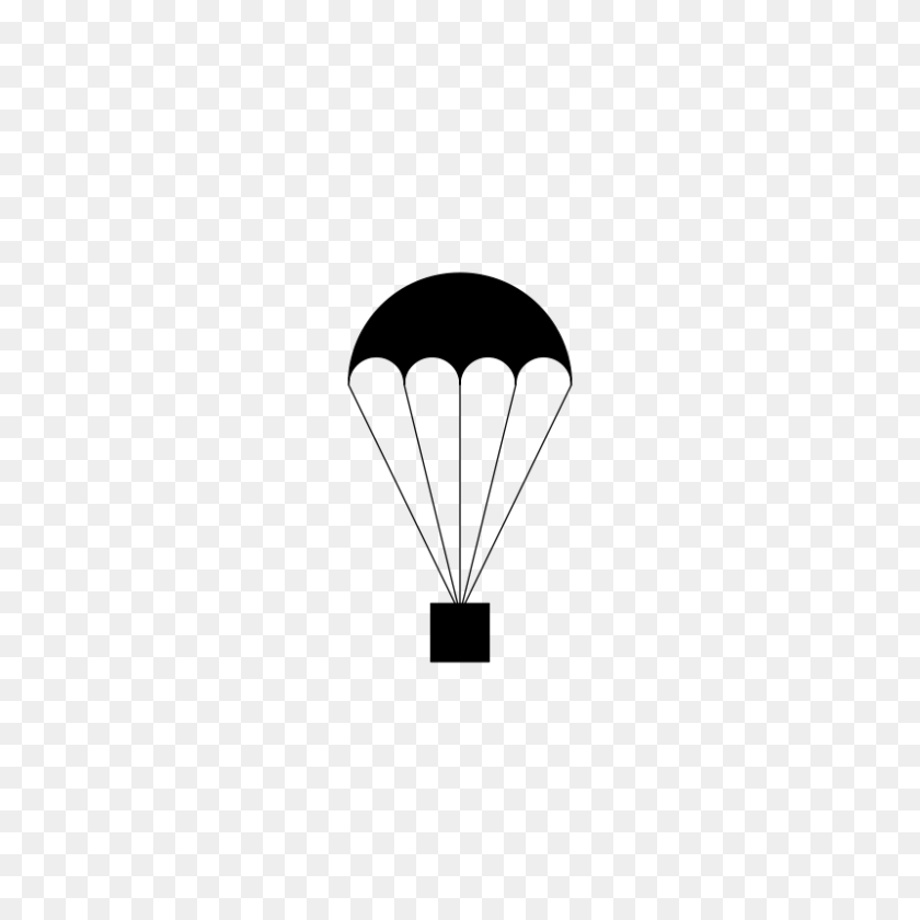 800x800 Clipart De Paracaídas - Clipart De Paracaídas