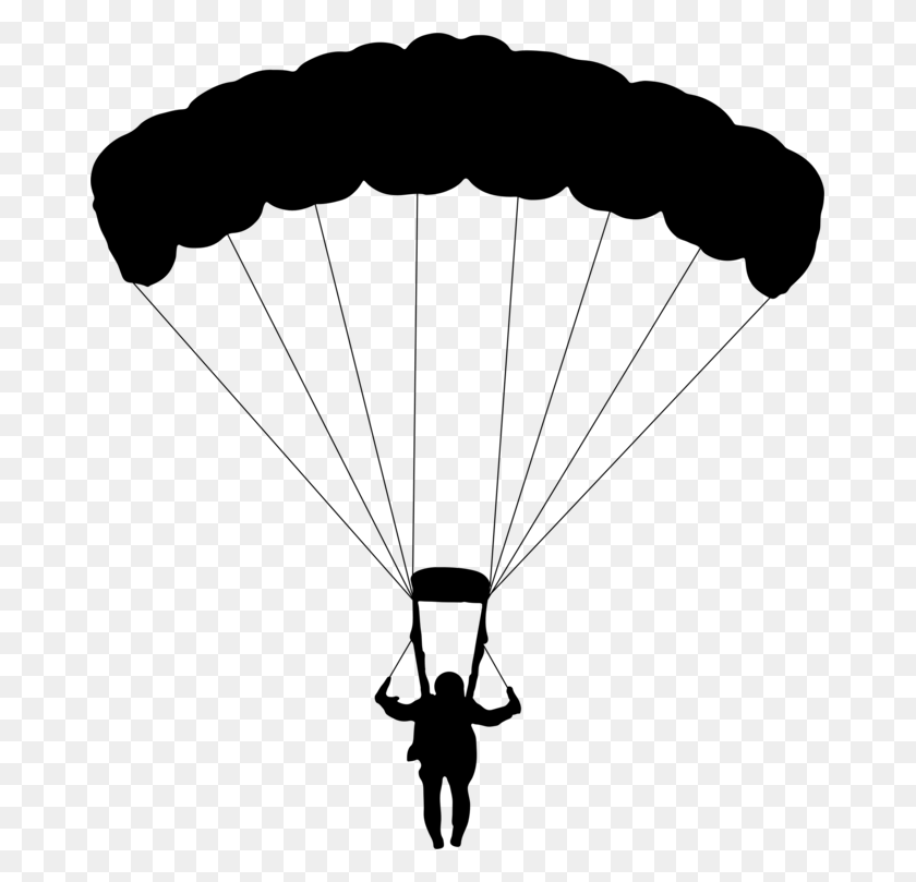 673x749 Parachuting Parachute Extreme Sport Encapsulated Postscript - Skydiving Clipart