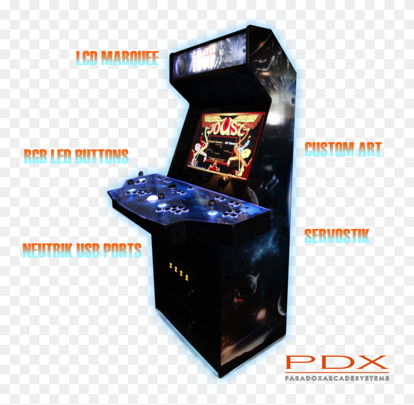 1000x978 Paradox Arcade Systems - Máquina Arcade Png
