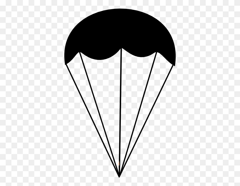 390x592 Paratrooper Clipart Triangle With Dot Clip - Dot Clipart