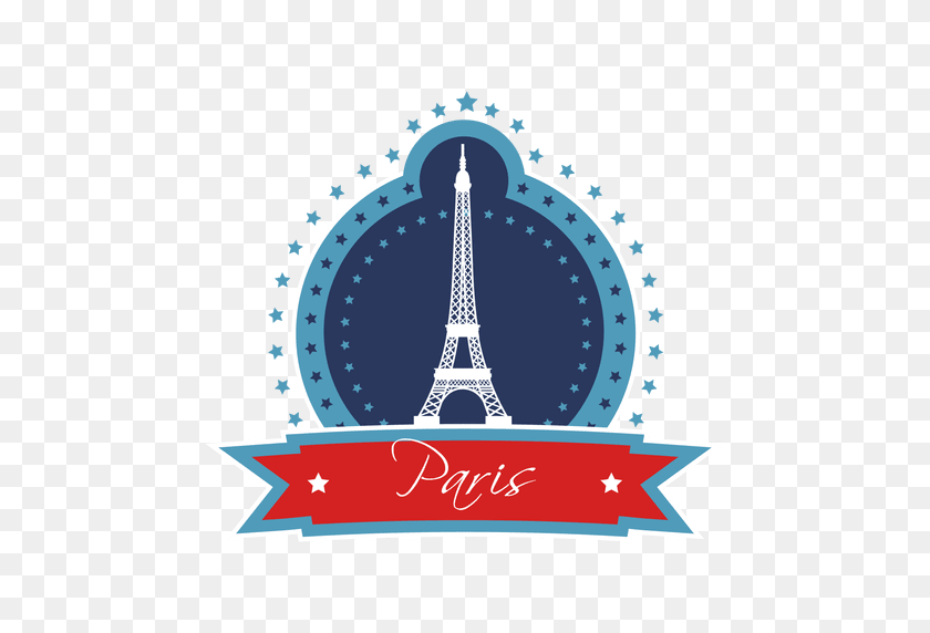 512x512 Paris Landmark Emblem - Paris PNG