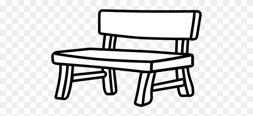 500x326 Park Bence Clipart Bus Stop Bench - School Bus Clipart Black And White