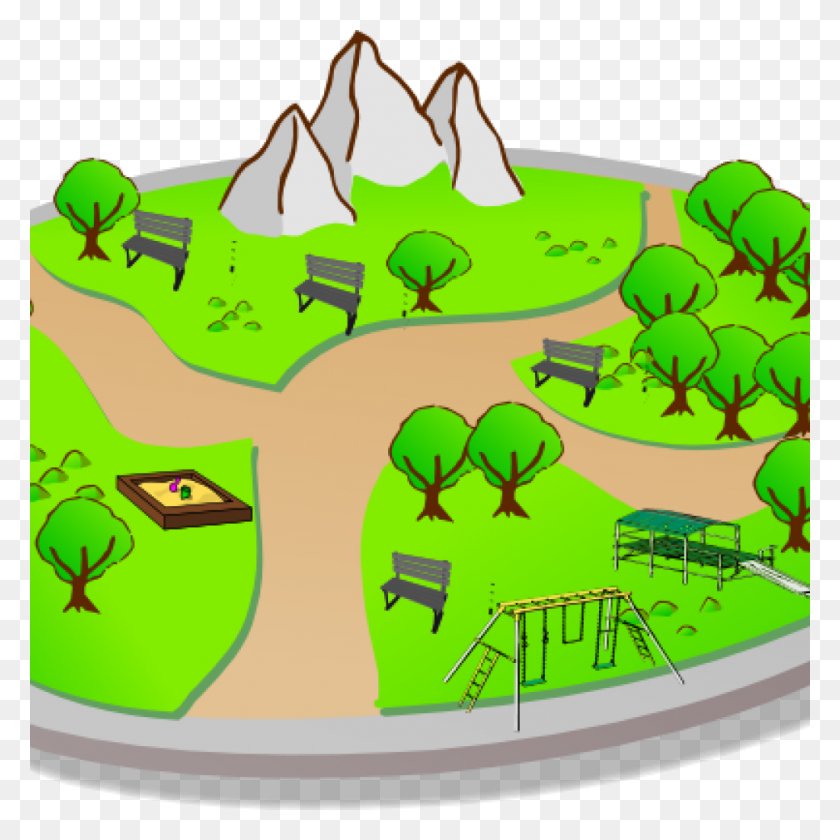 1024x1024 Park Clipart City Clipart At Clker Vector Online Royalty - Online Banking Clipart