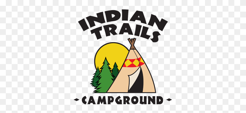 338x328 Парк-Карта Indian Trails Campground Wisconsin Family Camping - Family Camping Clipart