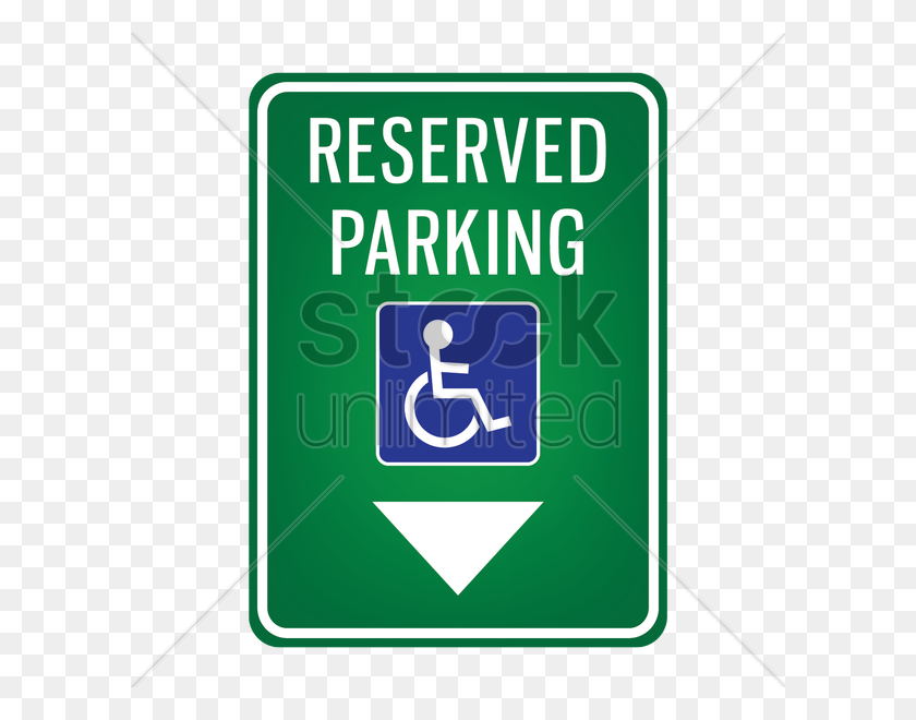 600x600 Parking Reserved For Handicap Signboard Vector Image - Handicap Sign PNG
