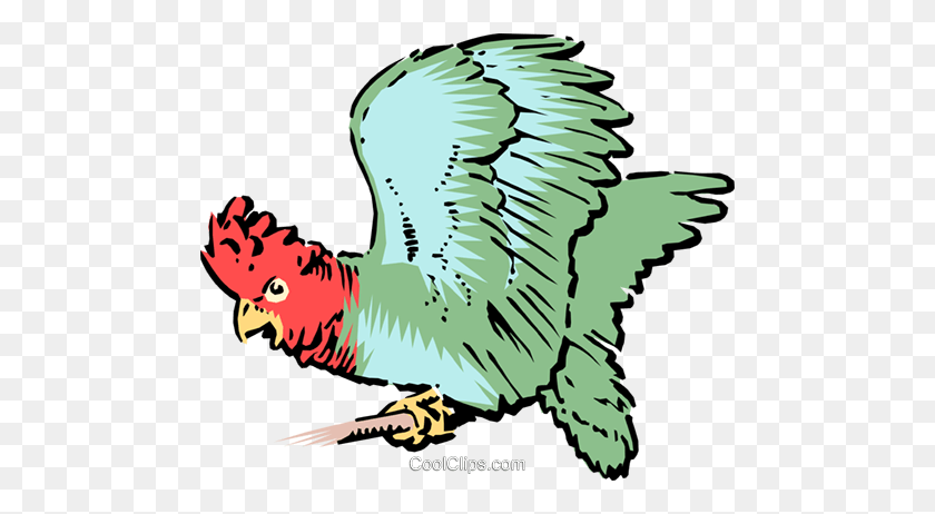 480x402 Parrot Royalty Free Vector Clip Art Illustration - Free Hawk Clipart