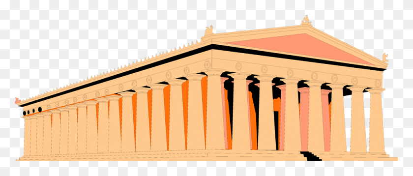 958x367 Parthenon Free Stock Photo Illustration Of The Parthenon - Pantheon Clipart