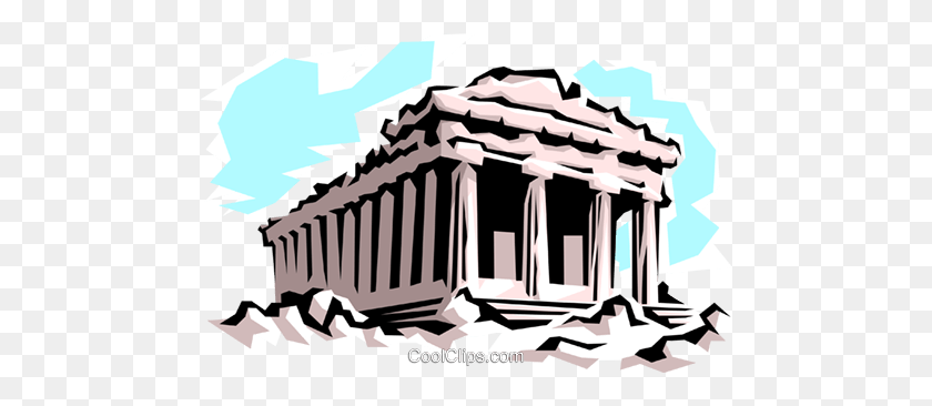 480x306 Partenón Libre De Regalías Vector Clipart Ilustración - Partenón Clipart