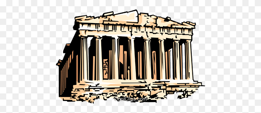 480x303 Partenón Libre De Regalías Vector Clipart Ilustración - Partenón Clipart