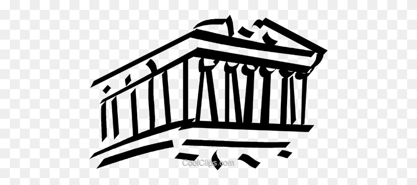 480x314 Parthenon Royalty Free Vector Clip Art Illustration - Parthenon Clipart