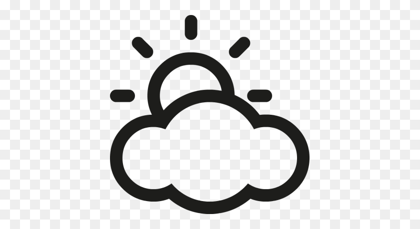 399x399 Partly Cloudy Clipart Hostted - Cloudy Clipart