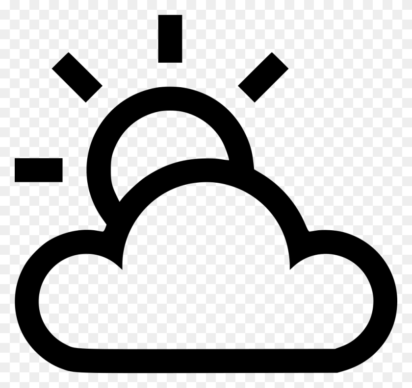 980x920 Partly Cloudy Sunny Png Icon Free Download - Partly Sunny Clipart