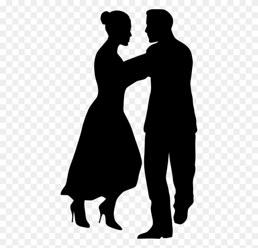 445x749 Partner Dance Drawing Computer Icons Silhouette - Partner Clipart