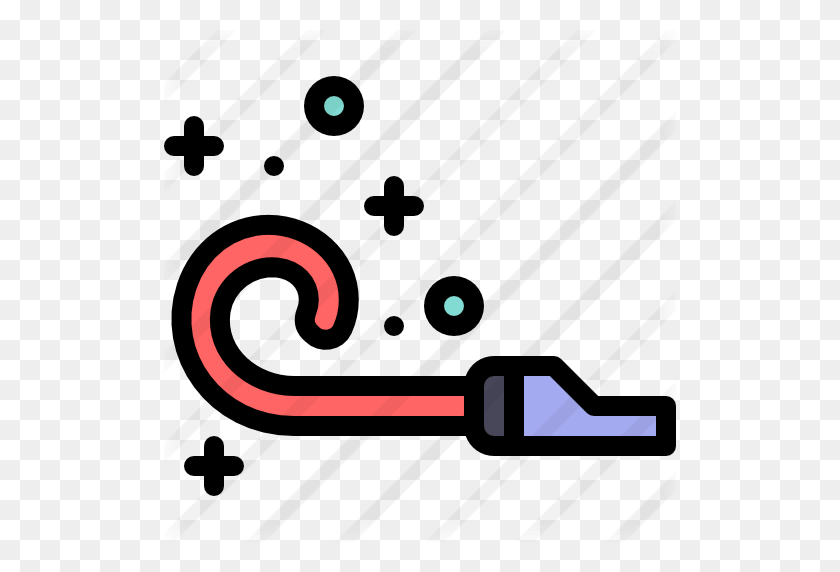 512x512 Party Blower - Party Blower PNG