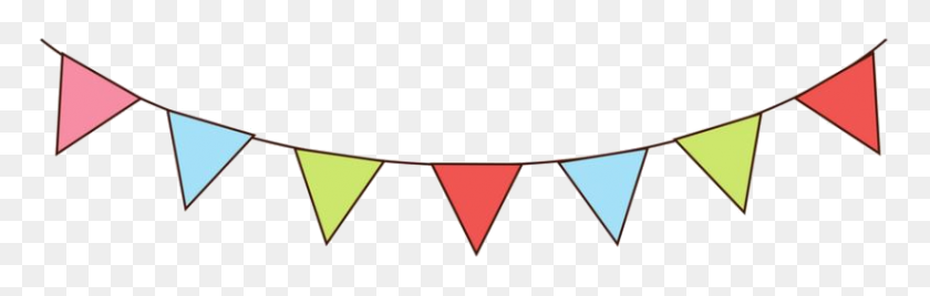 824x220 Party Bunting Julie Falatko - Bunting PNG