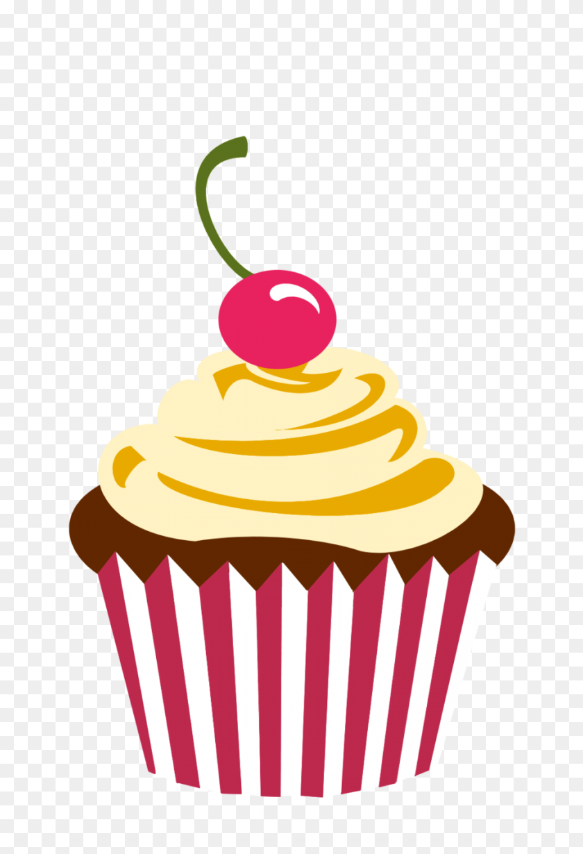 900x1350 Party Cupcake Logo Branding - Cupcake PNG