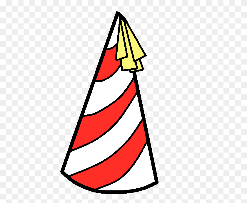 500x632 Party Hat Clip Art - July Birthday Clipart