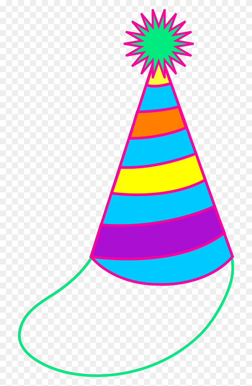 720x1224 Party Hat Clip Art Birthday Border Free Image - Birthday Border PNG