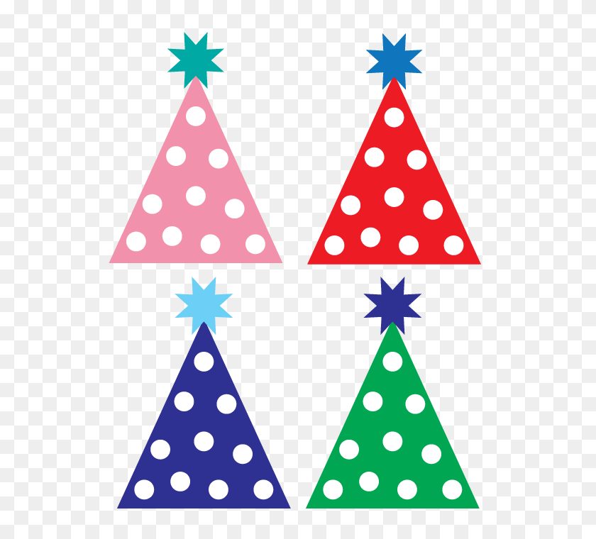 600x700 Party Hats Cliparts - Birthday Hat Clipart Transparent Background