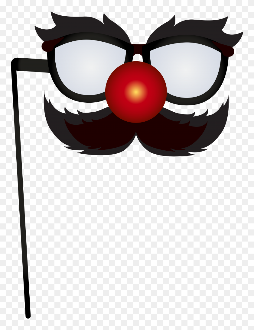 6037x8000 Party Mask With Mustache Transparent Clip Art Gallery - Mustache Clipart