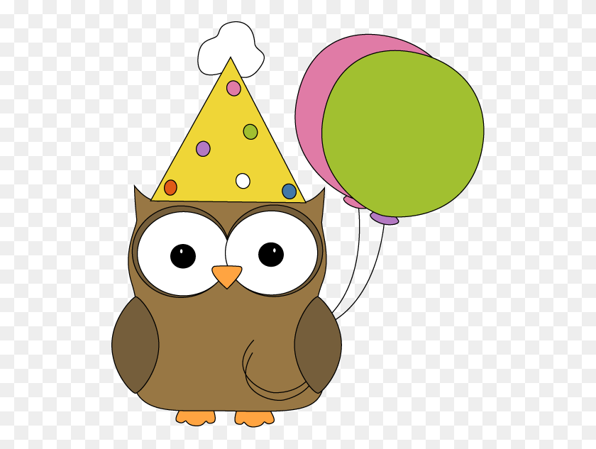 526x573 Party Owl Clip Art - Winter Owl Clipart