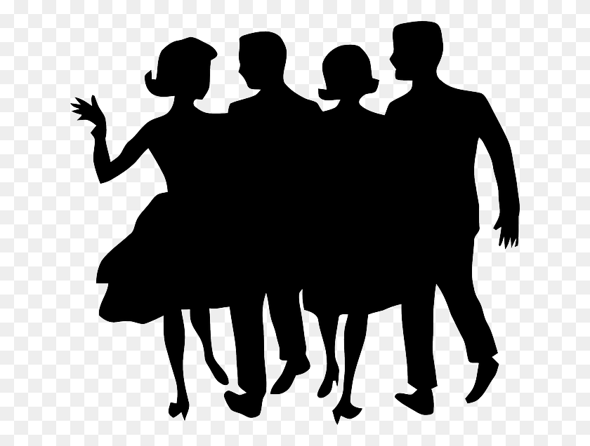 640x576 Party People Silhouette - Party People PNG