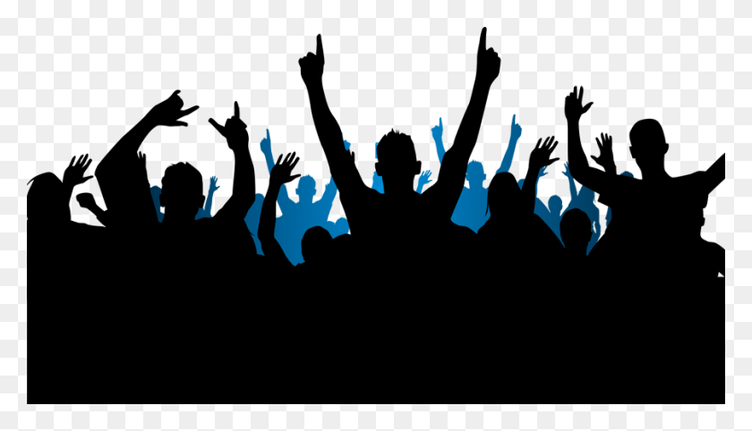 900x488 Party People Silhouette Png - Party People PNG