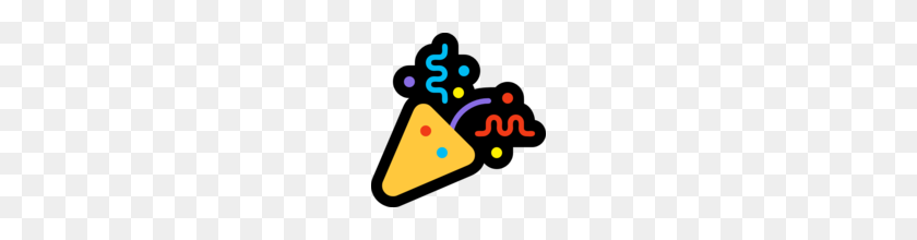 160x160 Party Popper Emoji On Microsoft Windows Anniversary Update - Party Popper Emoji PNG