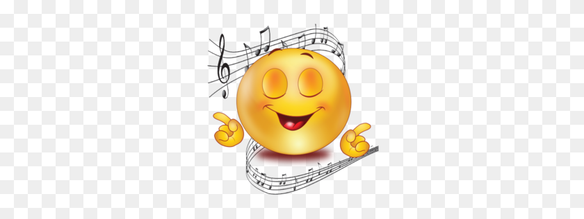 256x256 Party Singing Music Emoji - Music Emoji PNG