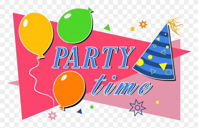 2400x1492 Party Time Icons Png - Party PNG