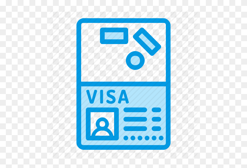 512x512 Pass, Passport, St Visa Icon - Sello De Pasaporte Png