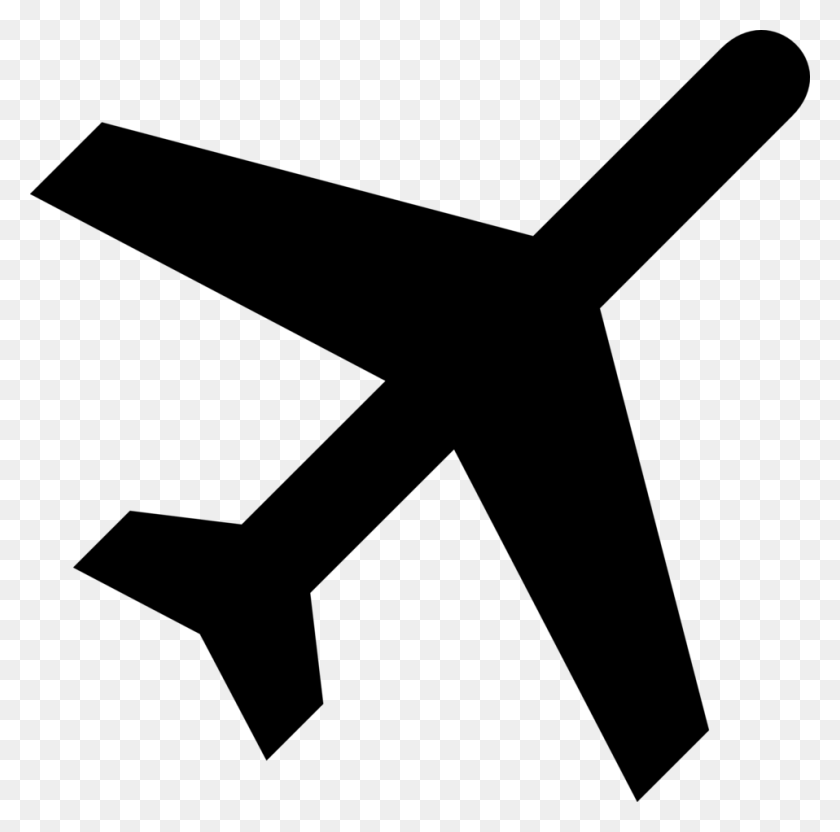 958x949 Passenger Airplane Silhouette Free Clip Art - Passenger Clipart