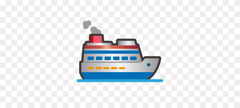 320x320 Passenger Ship Emojidex - Boat Emoji PNG