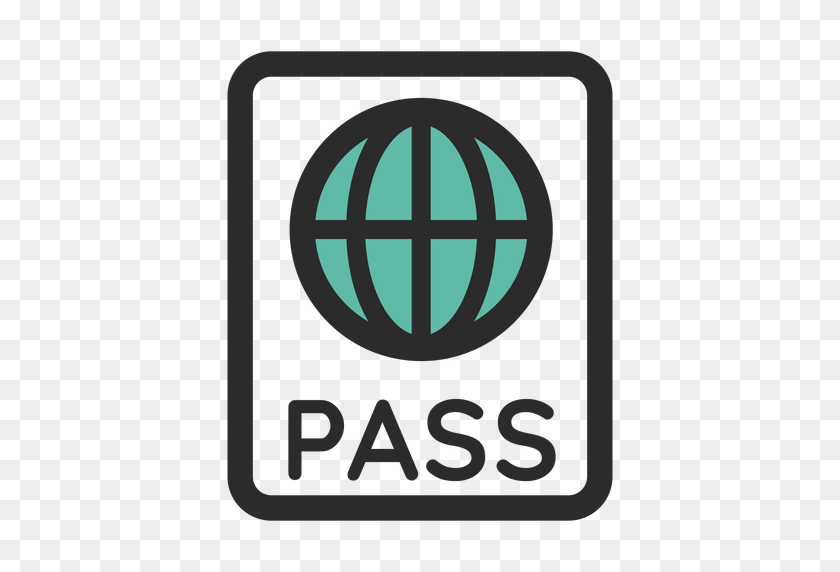 512x512 Цветной Значок Обводки Паспорт - Паспорт Png