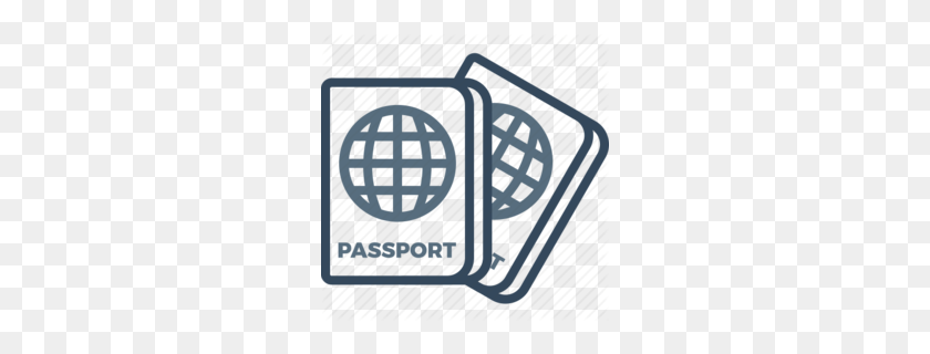 260x260 Pasaporte Logo Clipart - Pasaporte Clipart Blanco Y Negro