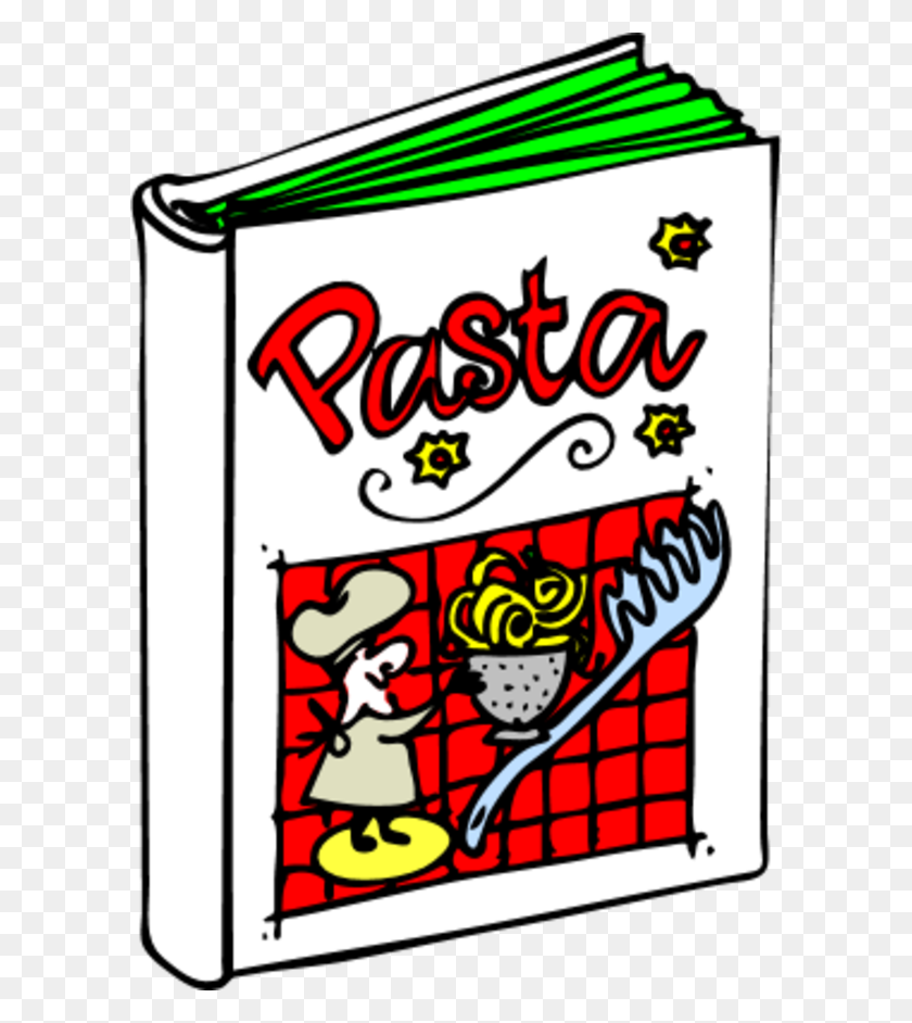 600x882 Pasta Book Italian Cooking - Cook Dinner Clipart