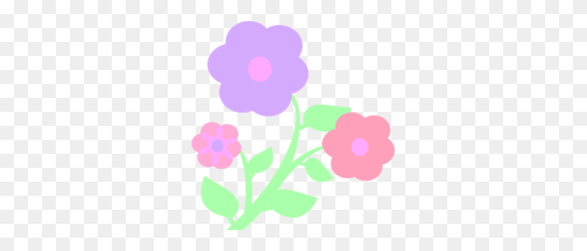 291x299 Flores En Colores Pastel Png Cliparts Para La Web - Flores Pastel Png