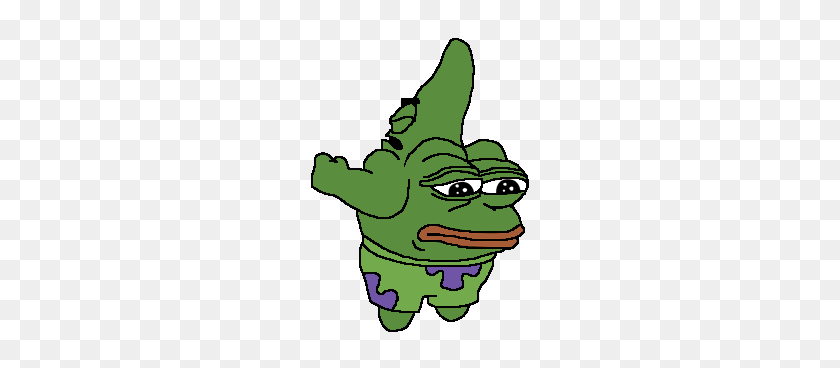 222x308 Pat Back Pepe Pepe The Frog Know Your Meme - Pepe The Frog PNG